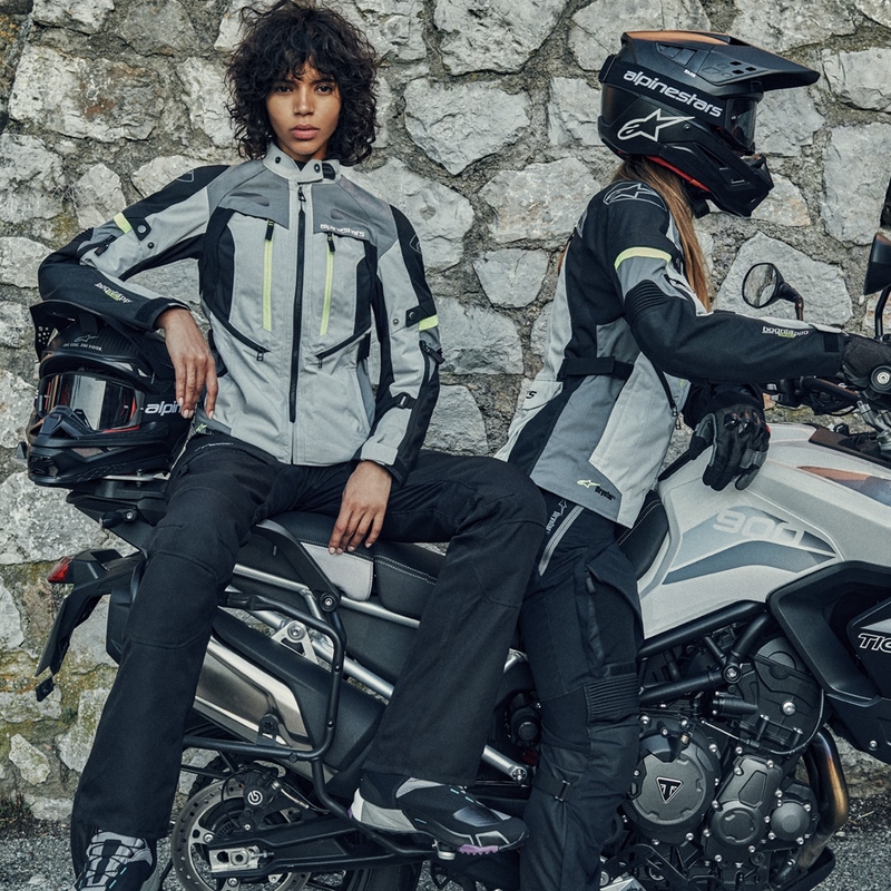 Spodnie motocyklowe Alpinestars Bogota Pro Drystar 3 Season Grey-Black-Fluo Yellow