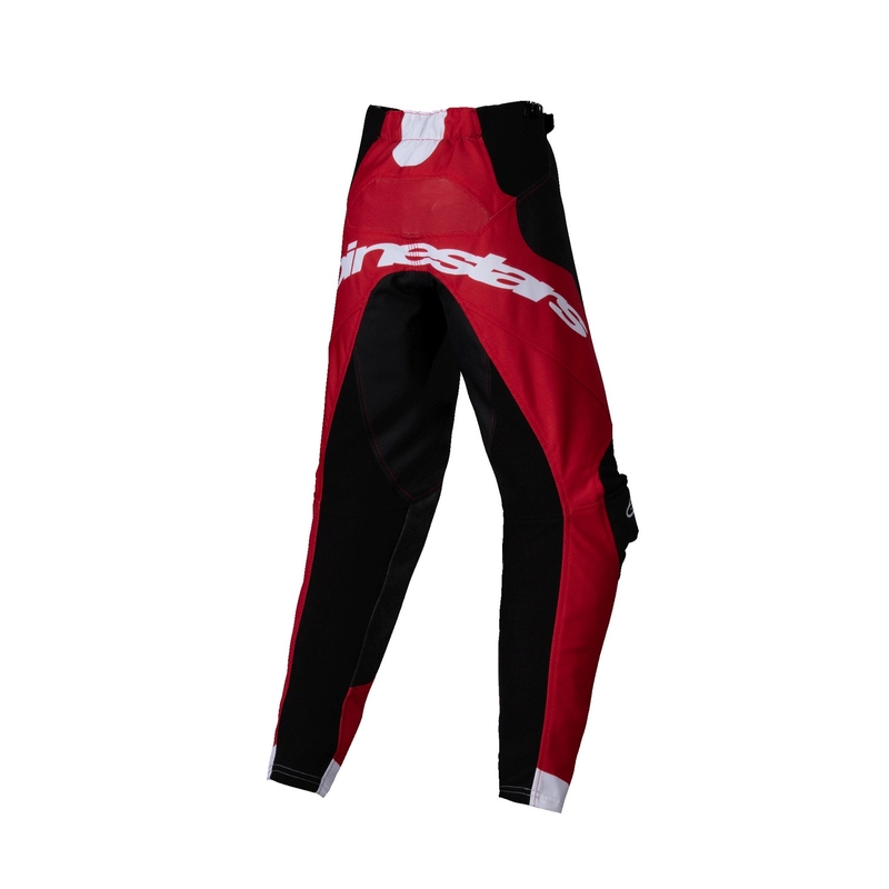 Dziecięce spodnie motocrossowe Alpinestars Racer Veil w kolorze czarno-czerwonym