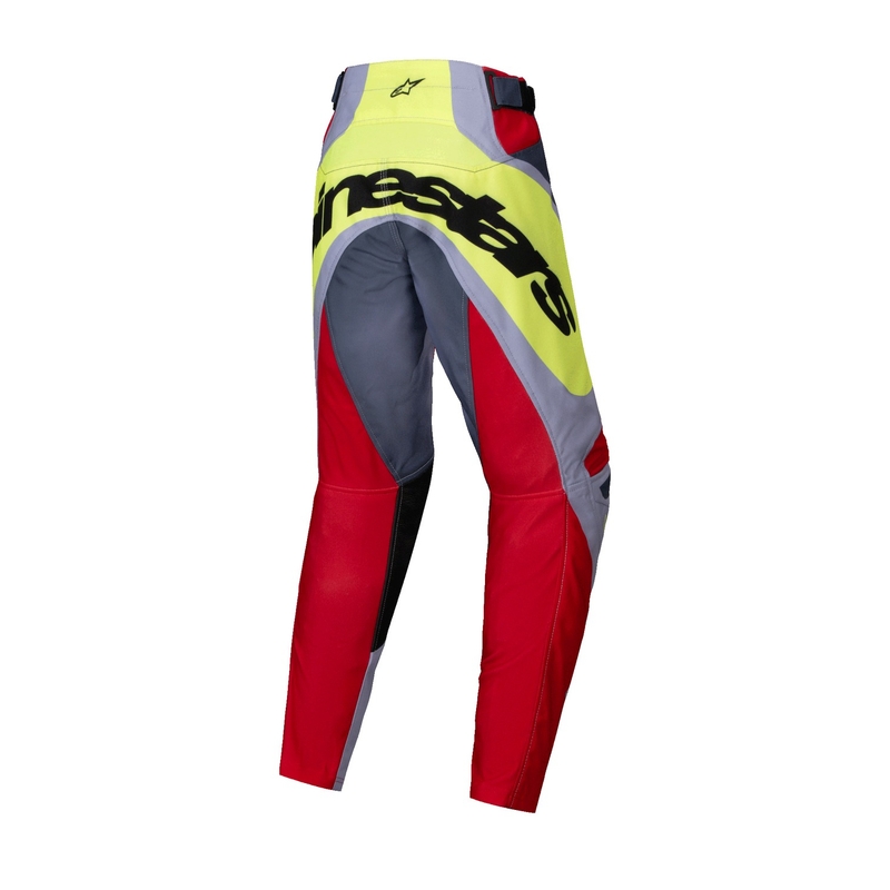 Dziecięce spodnie motocrossowe Alpinestars Racer Melt w kolorze czerwono-szarym