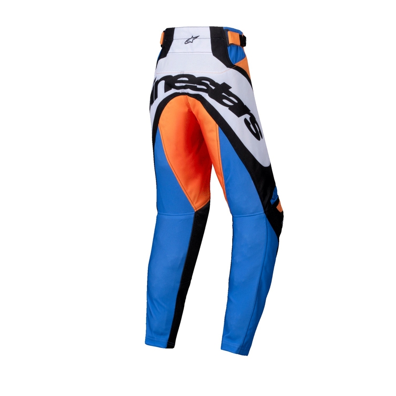 Dziecięce spodnie motocrossowe Alpinestars Racer Melt pomarańczowo-niebieskie