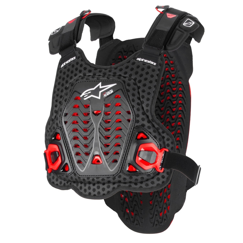 Ochraniacz klatki piersiowej Alpinestars A-5 Plasma czarno-czerwono-biały
