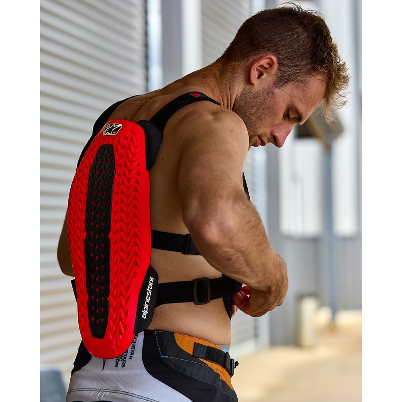 Ochraniacz klatki piersiowej Alpinestars A-5 Plasma czarno-czerwono-biały