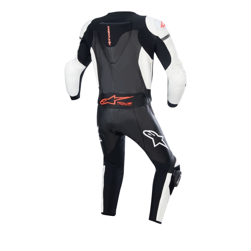 Kombinezon dwuczęściowy skórzany Alpinestars GP Force Lurv Biało-Czarno-Fluo-Czerwony