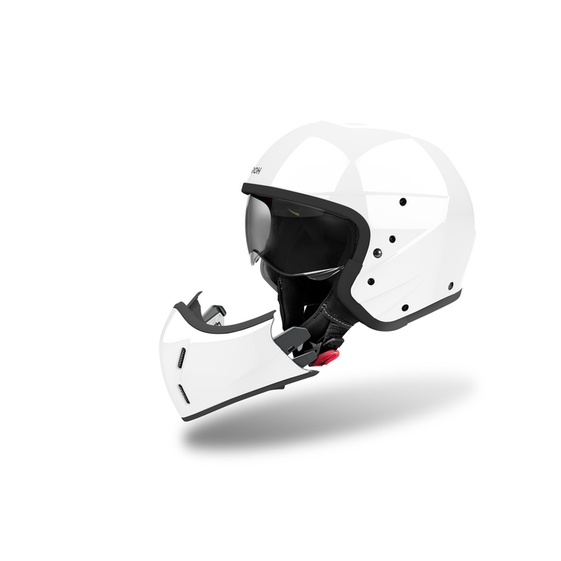 Modułowy kask motocyklowy Airoh J110 Kolor biały błyszczący