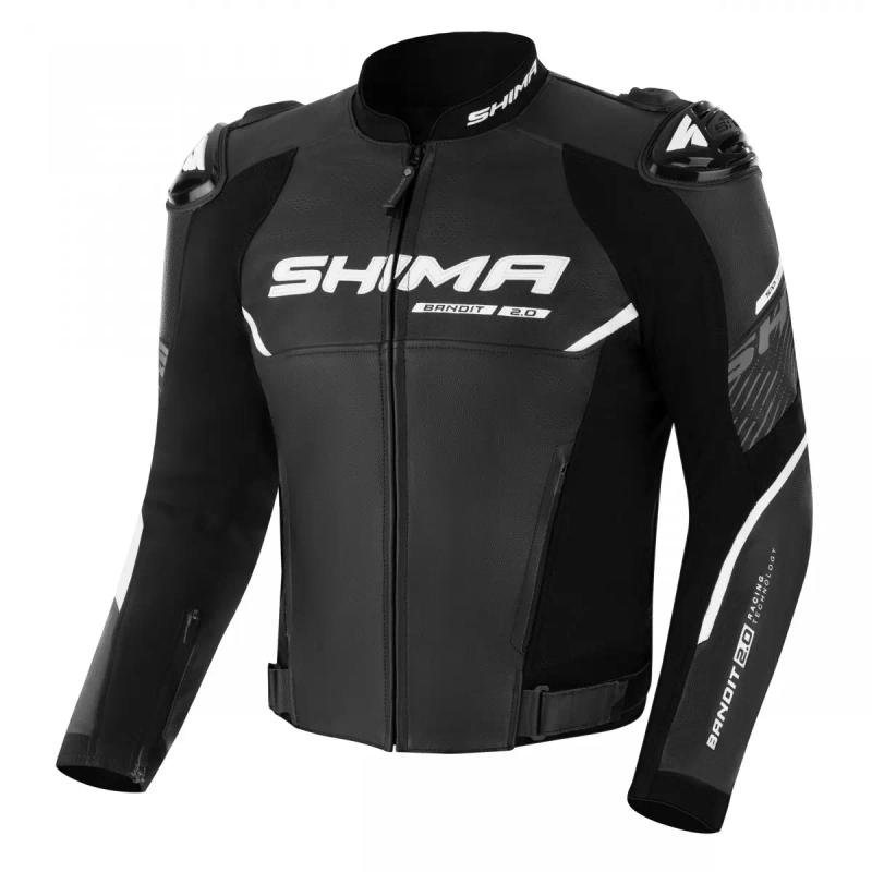 Kurtka motocyklowa skórzana Shima Bandit 2.0 czarna