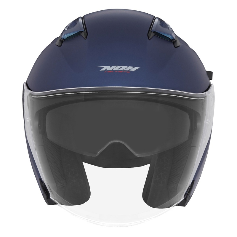 Kask otwarty NOX N130 w kolorze niebieskim matowym