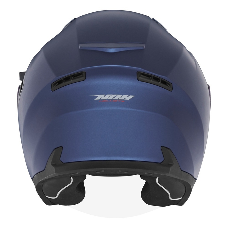 Kask otwarty NOX N130 w kolorze niebieskim matowym
