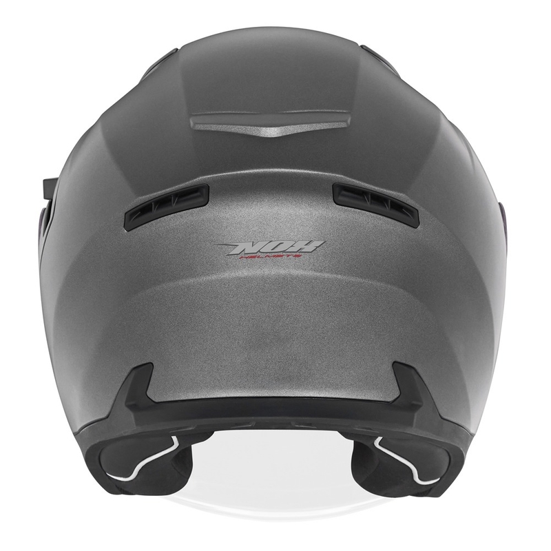 Otwarty kask motocyklowy NOX N130 matowy tytan