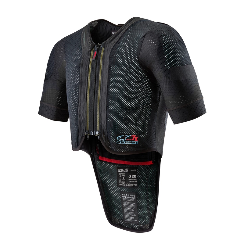 Kamizelka z poduszką powietrzną Alpinestars TECH-AIR®7X czarno-czerwona wyprzedaż
