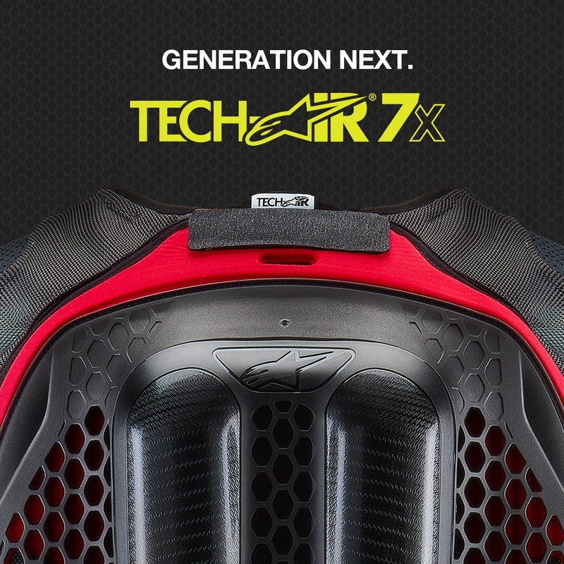 Kamizelka z poduszką powietrzną Alpinestars TECH-AIR®7X czarno-czerwona wyprzedaż