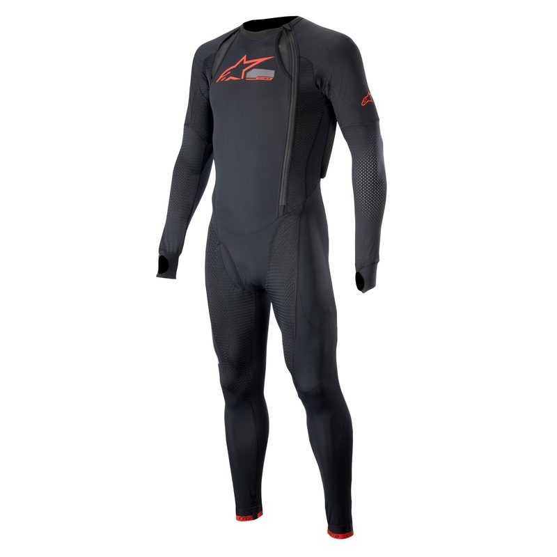 Zewnętrzna warstwa kamizelki Alpinestars TECH-AIR®10 z poduszką powietrzną w kolorze czarno-czerwono-szarym