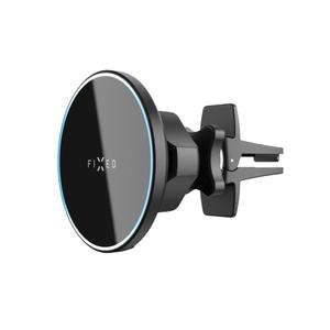 Uchwyt z ładowaniem bezprzewodowym FIXED MagRound ze wspornikiem montażowym MagSafe czarny 15W