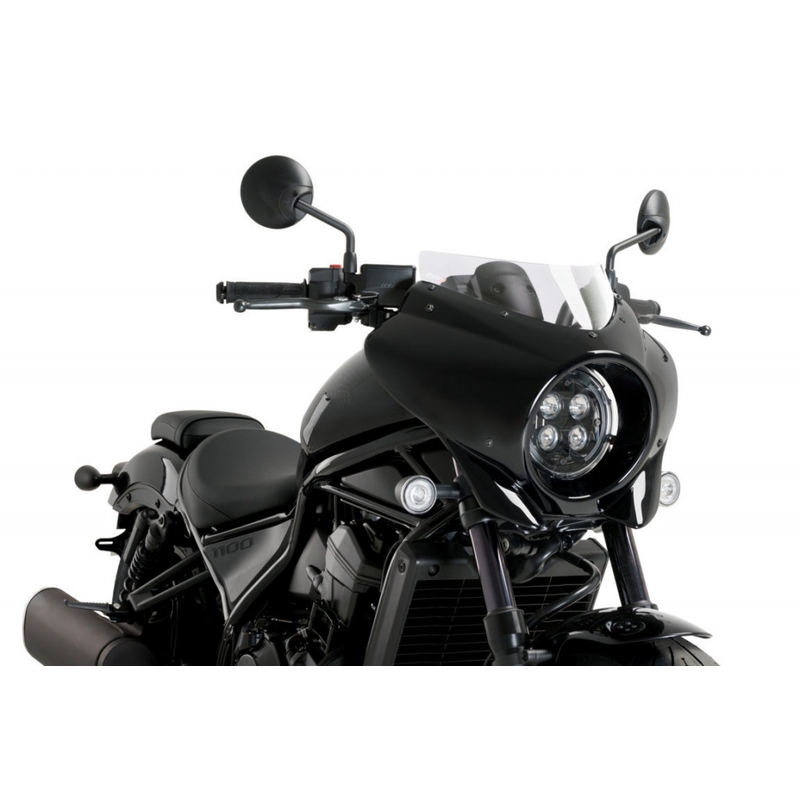 Semifairing PUIG MIRAGE clear gloss black housing