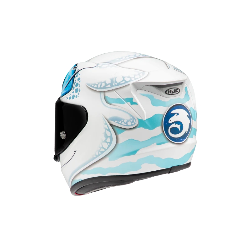 HJC RPHA 12 Light Fury Uniwersalny kask integralny w kolorze biało-niebieskim wyprzedaż