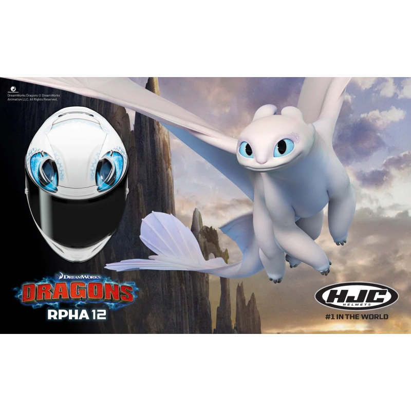 HJC RPHA 12 Light Fury Uniwersalny kask integralny w kolorze biało-niebieskim wyprzedaż