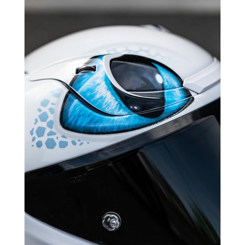 HJC RPHA 12 Light Fury Uniwersalny kask integralny w kolorze biało-niebieskim wyprzedaż