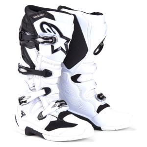 Buty motocyklowe Alpinestars Tech 7 biało-czarne 2025