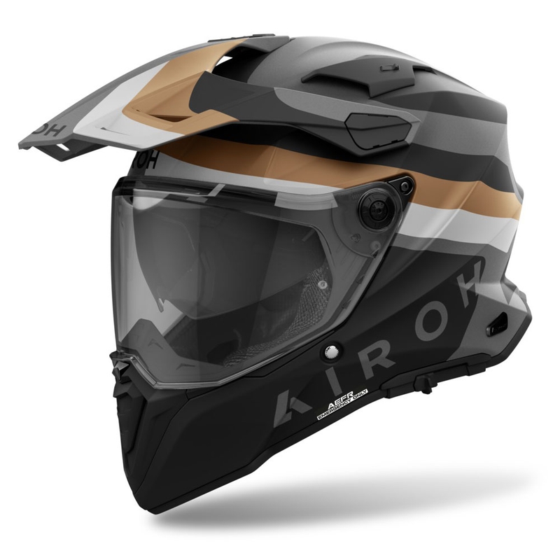 Kask enduro Airoh Commander 2 Doom matowy złoty