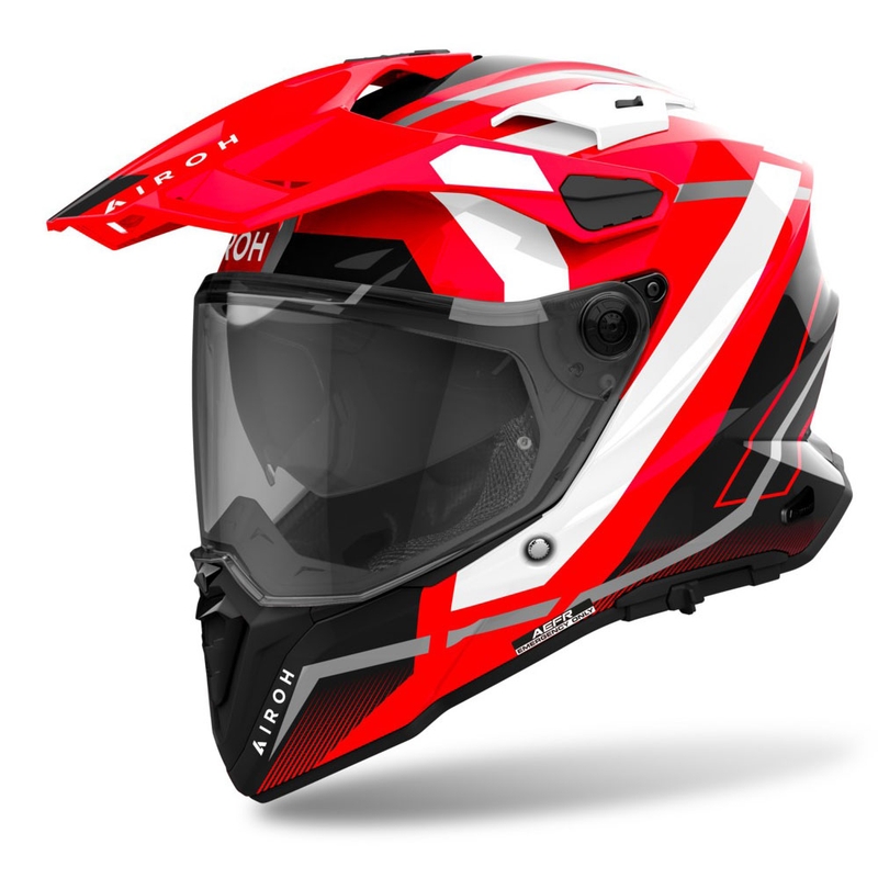 Kask enduro Airoh Commander 2 Mavick błyszczący czerwony