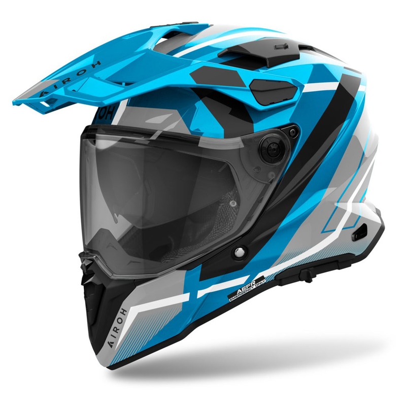 Kask enduro Airoh Commander 2 Mavick błyszczący niebieski
