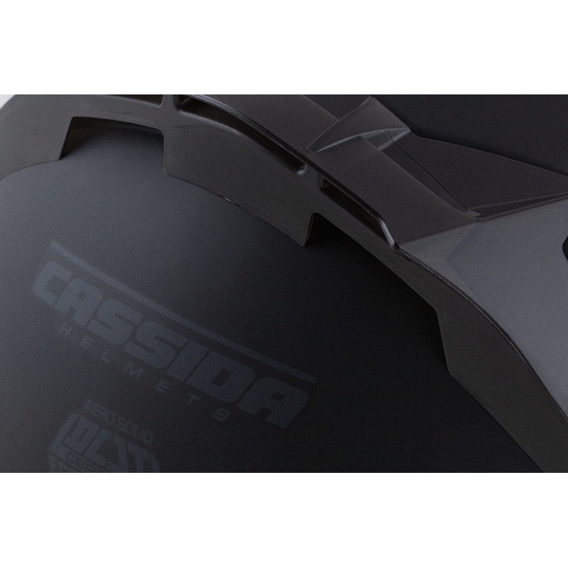 Zintegrowany kask motocyklowy Cassida Aero matowy czarno-szary