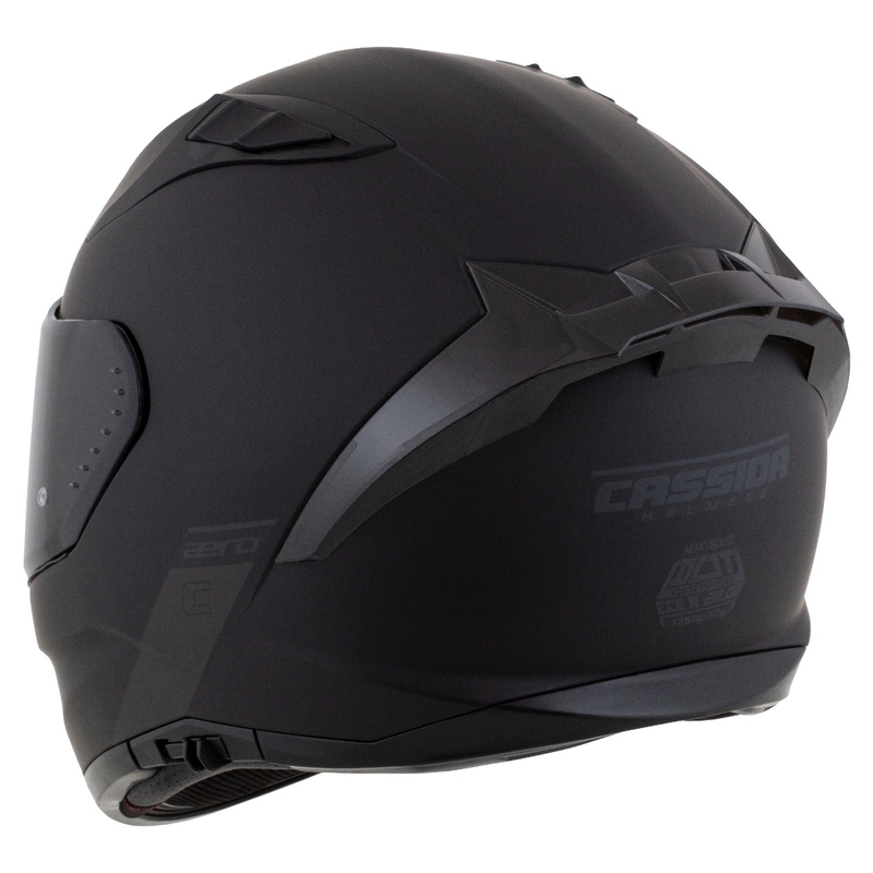 Zintegrowany kask motocyklowy Cassida Aero matowy czarno-szary