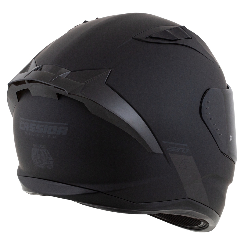 Zintegrowany kask motocyklowy Cassida Aero matowy czarno-szary