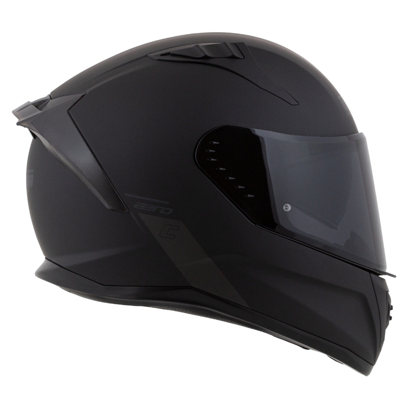 Zintegrowany kask motocyklowy Cassida Aero matowy czarno-szary