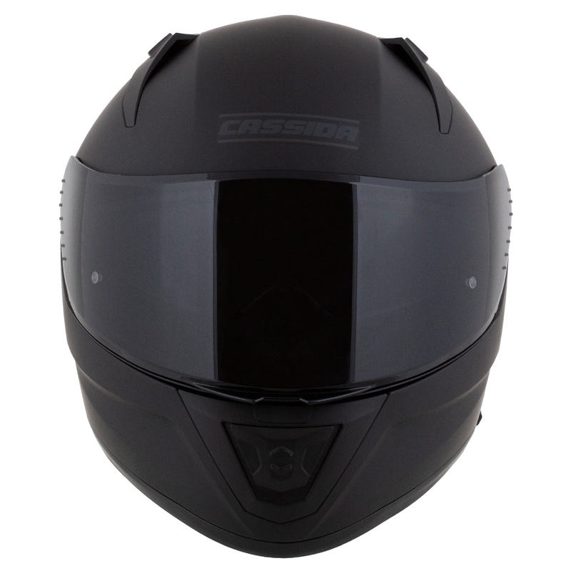 Zintegrowany kask motocyklowy Cassida Aero matowy czarno-szary