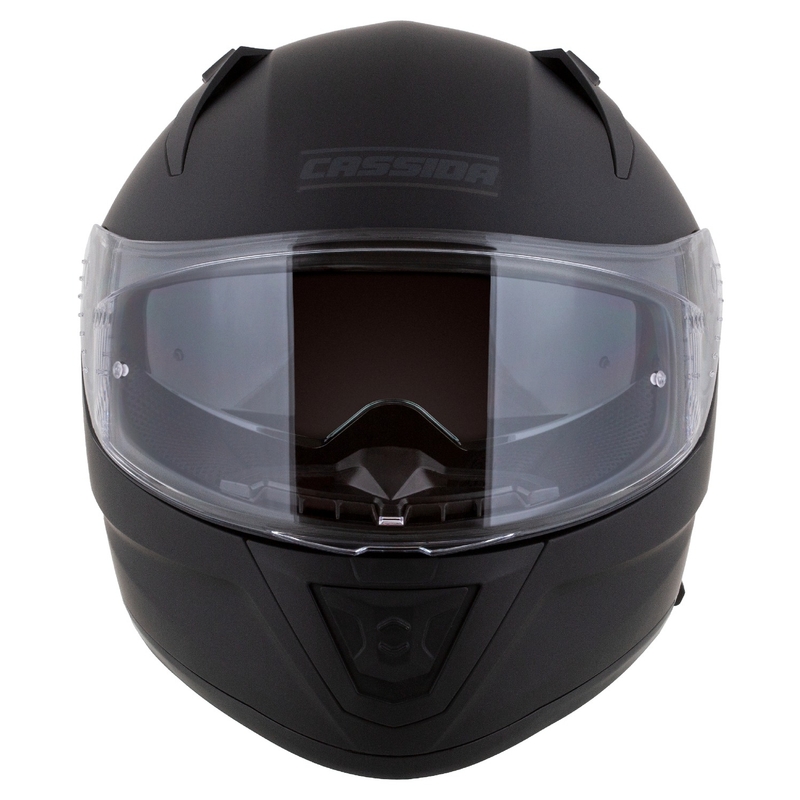 Zintegrowany kask motocyklowy Cassida Aero matowy czarno-szary