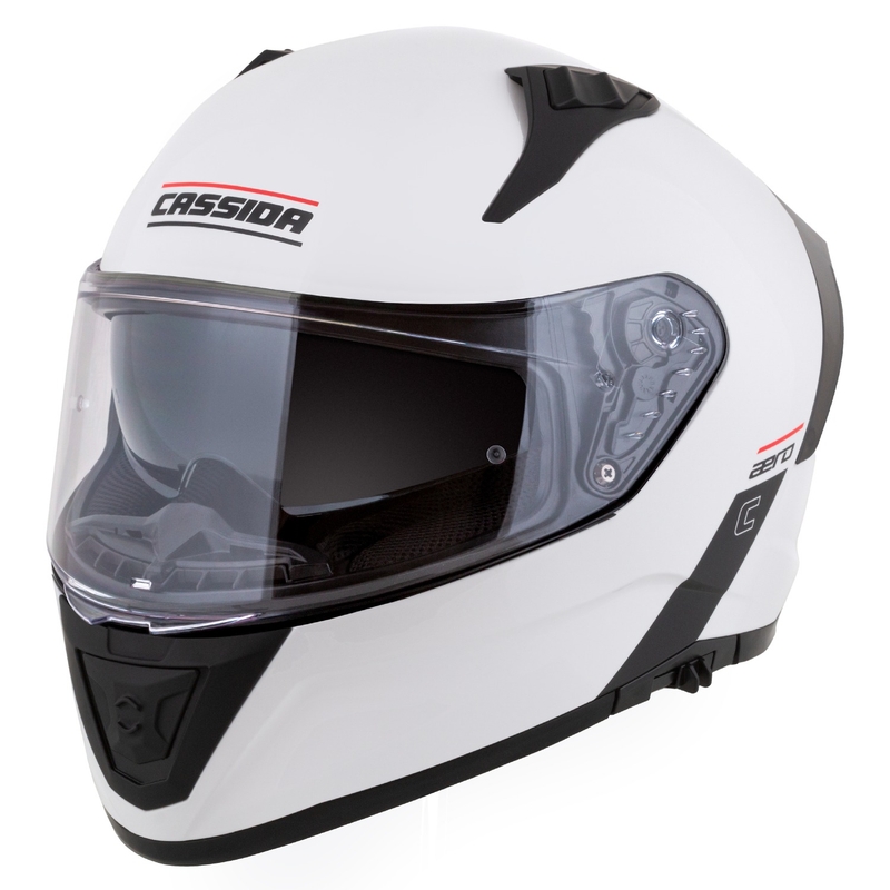 Integralny kask motocyklowy Cassida Aero, matowo-biało-czarny