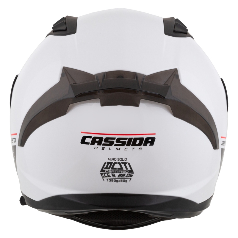 Integralny kask motocyklowy Cassida Aero, matowo-biało-czarny
