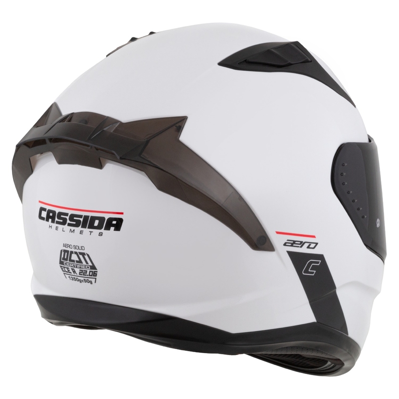 Integralny kask motocyklowy Cassida Aero, matowo-biało-czarny