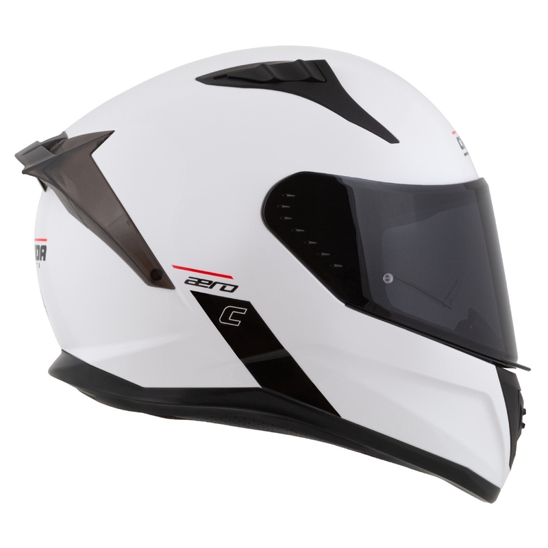 Integralny kask motocyklowy Cassida Aero, matowo-biało-czarny