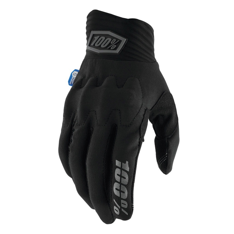 Rękawiczki motocrossowe 100% Cognito Smart Shock czarne