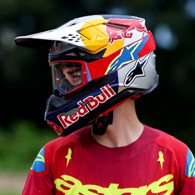 Gogle motocrossowe Alpinestars Supertech Corp w kolorze czarno-szarym z przezroczystymi soczewkami