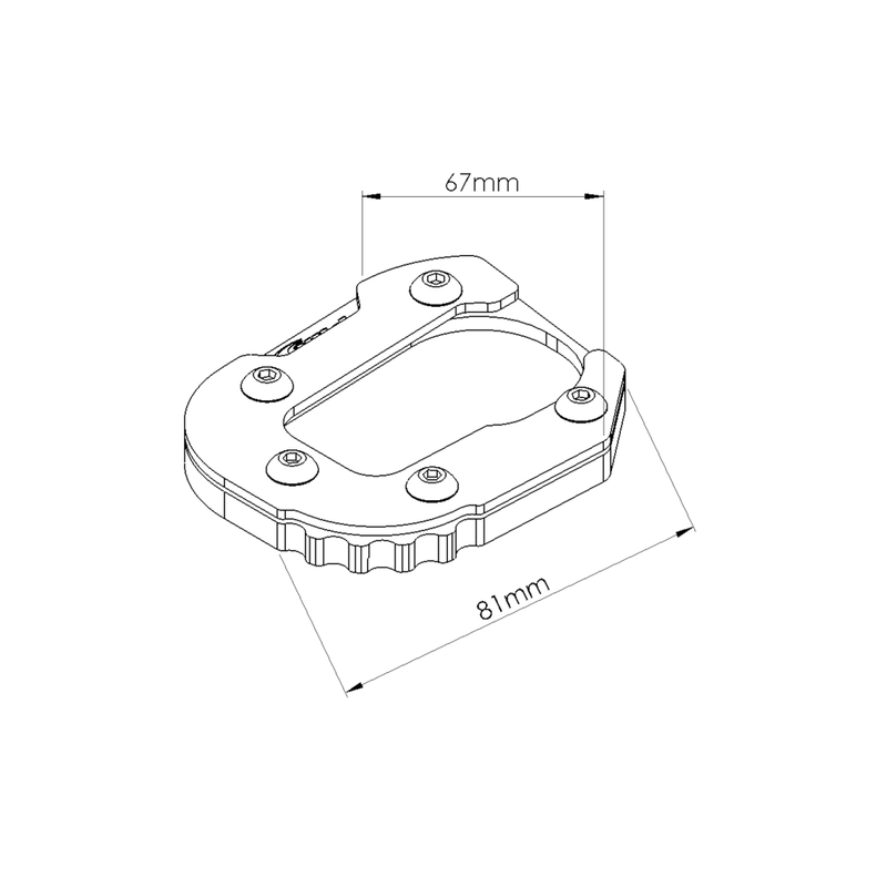 Kickstand extension PUIG black