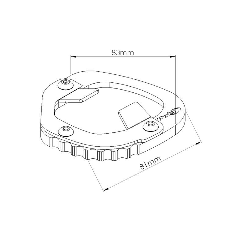 Kickstand extension PUIG black