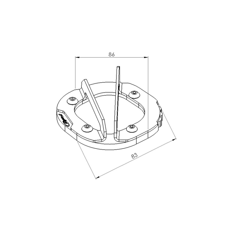 Kickstand extension PUIG black