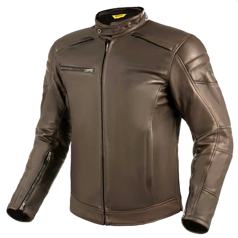 Skórzana kurtka motocyklowa Shima Hunter+ 2.0 brązowa