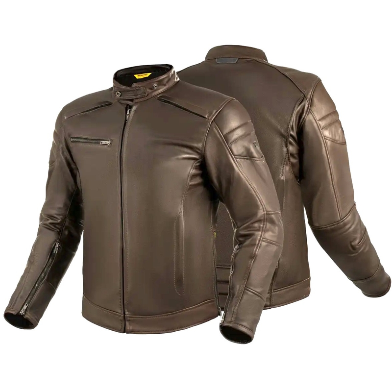 Skórzana kurtka motocyklowa Shima Hunter+ 2.0 brązowa