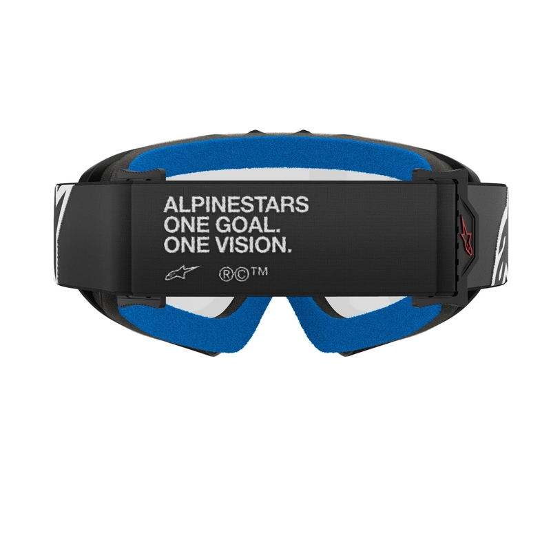 Czarne gogle motocrossowe dla dzieci Alpinestars Vision Youth Corp z przezroczystymi szkłami