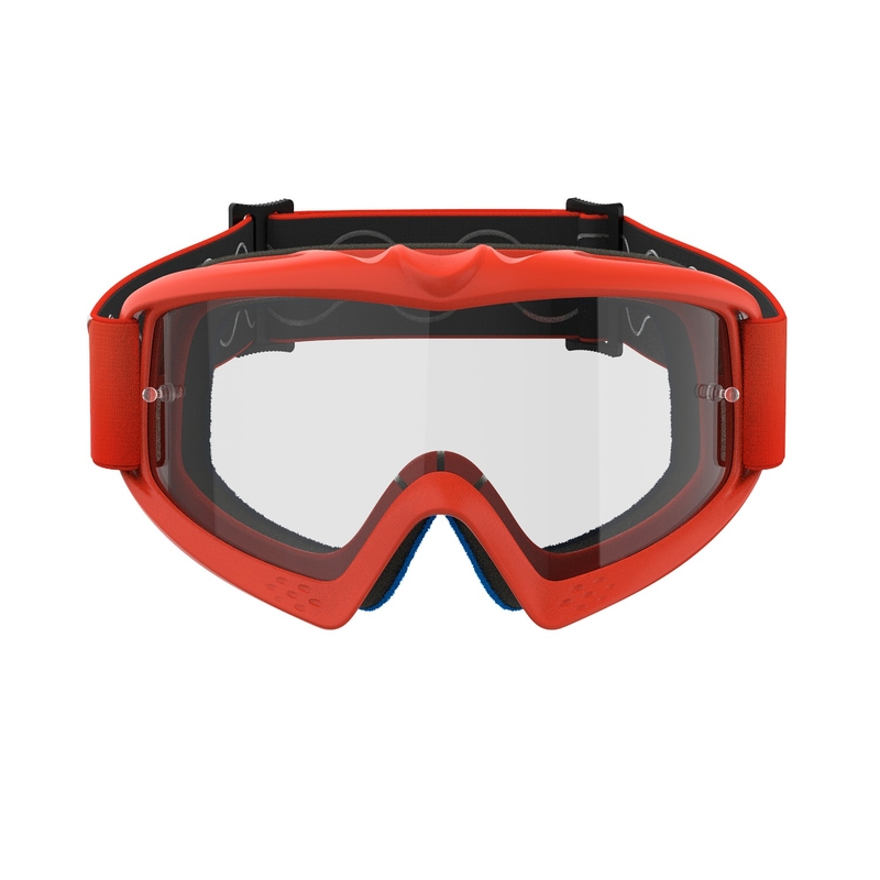 Dziecięce gogle motocrossowe Alpinestars Vision Youth Corp w kolorze pomarańczowym z przezroczystymi szkłami