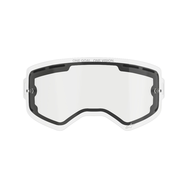 Plexi do gogli Alpinestars Supertech z podwójną powłoką przeciwmgielną, przezroczysta