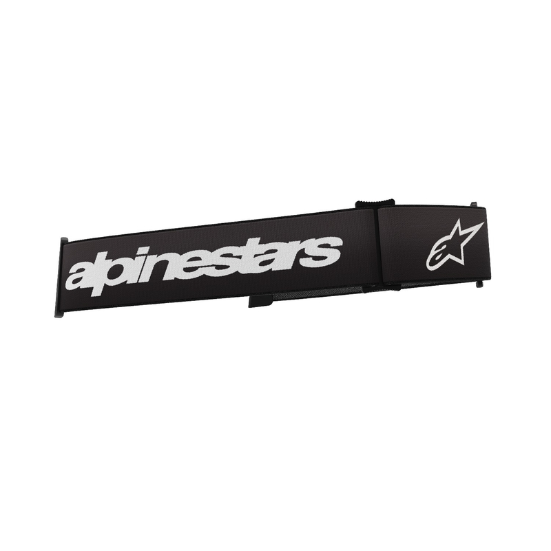 Pasek do okularów Alpinestars Supertech/Vision 8 czarno-biały