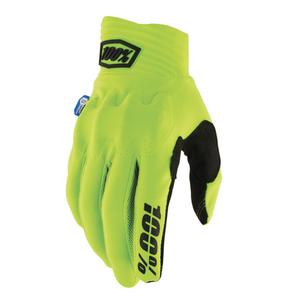 Rękawiczki motocrossowe 100% Cognito Smart Shock fluo żółte