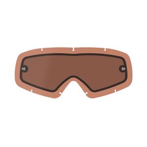 Dziecięca plexi do podwójnych okularów przeciwmgielnych Alpinestars Vision Youth pomarańczowo-brązowo-dopalana