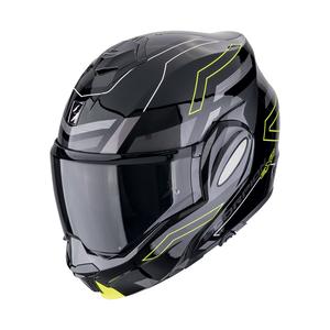 Kask motocyklowy składany Scorpion EXO-TECH EVO CONQUER czarno-fluo żółty