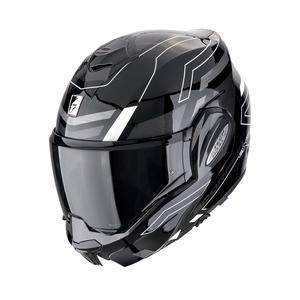 Kask motocyklowy składany Scorpion EXO-TECH EVO CONQUER czarno-biały