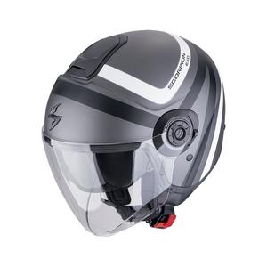 Kask otwarty Scorpion EXO-CITY II RIVA matowy srebrno-czarno-biały